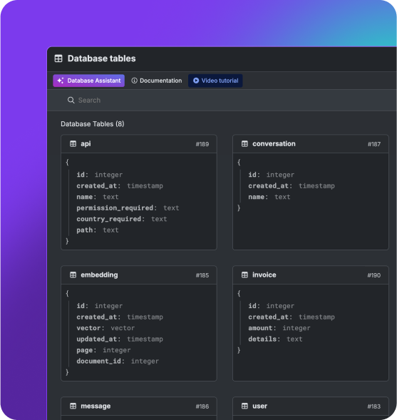 Database as agent memory