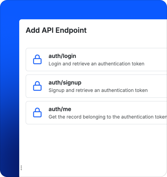 Built-in auth and permissions