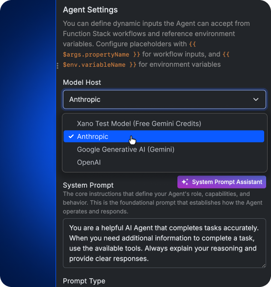 Native AI integrations