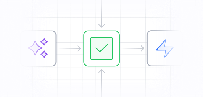 AI-generated logic can be reviewed, edited, and validated visually before it impacts production data or users.
