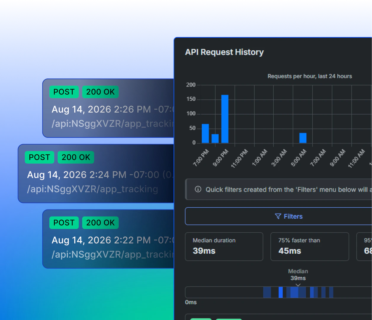 API request history