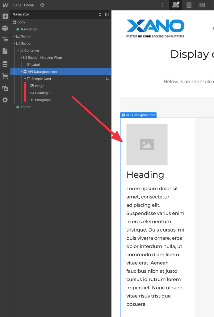 Webflow API integration